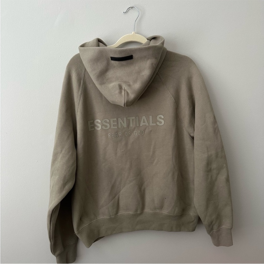 Fear of God Essentials Taupe Crewneck Hoodie